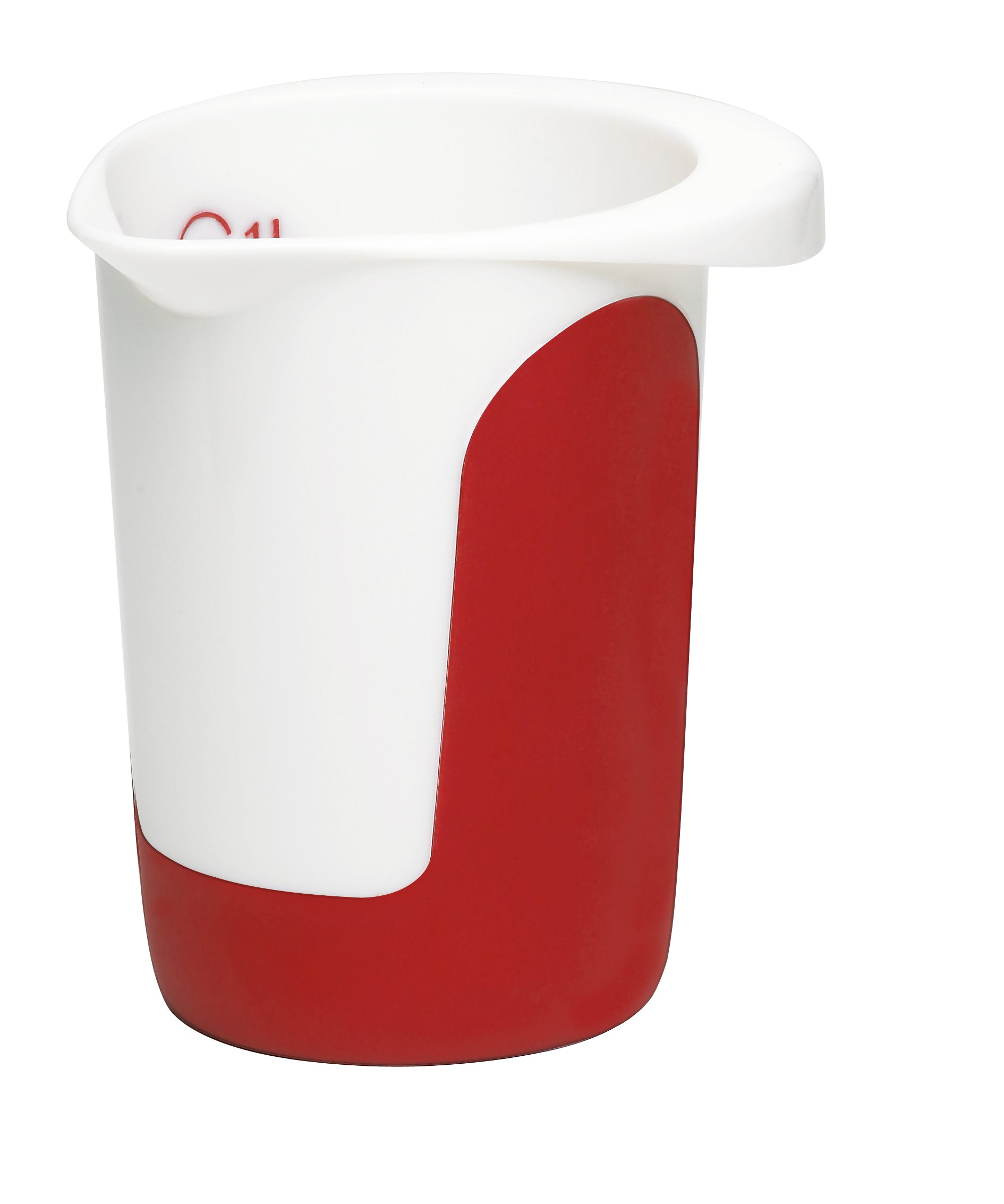 MIX & BAKE Mixing jug 1.0 L white/red + lid