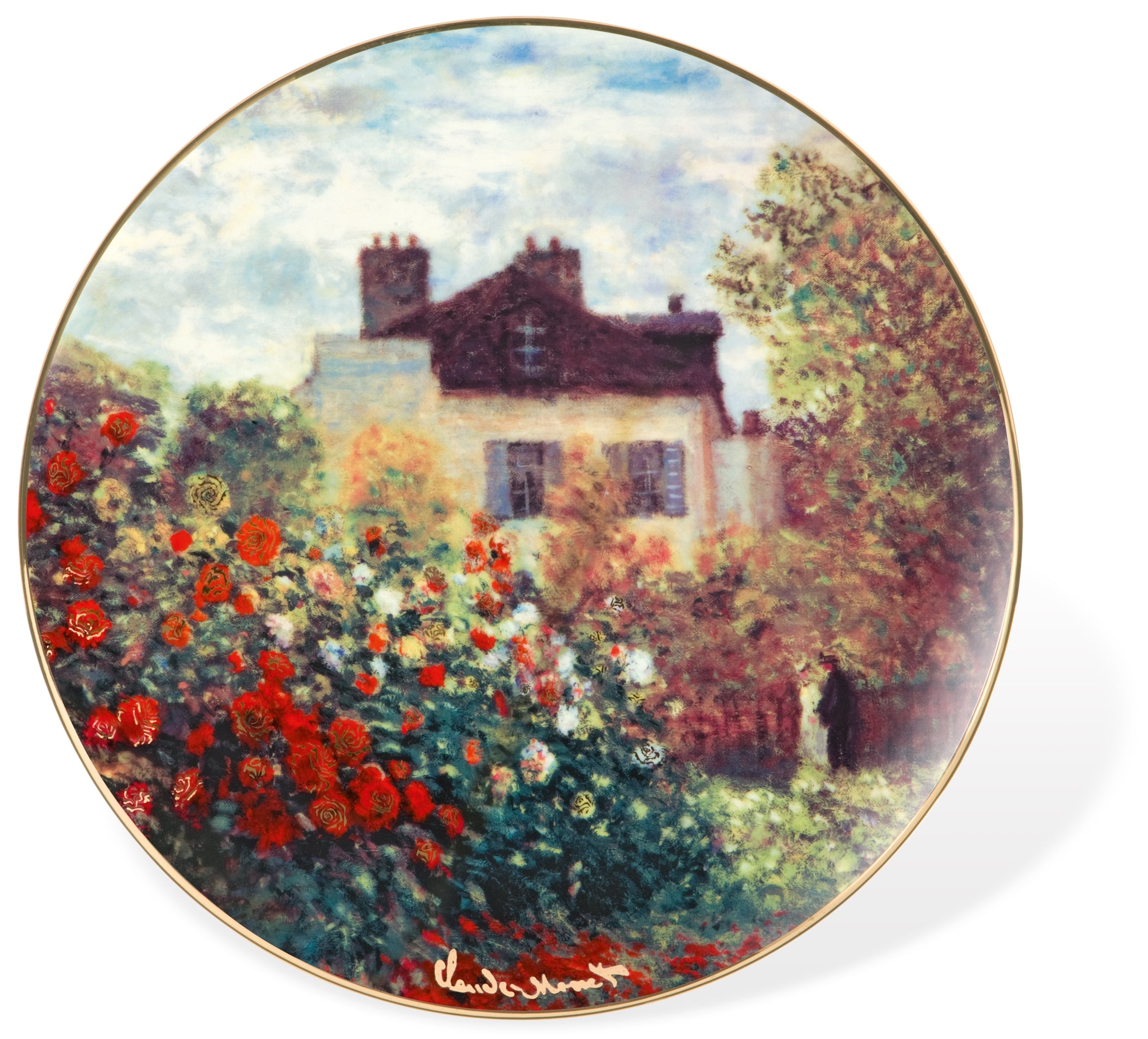 Porcelain Wall Plate the Art by Claude Monet