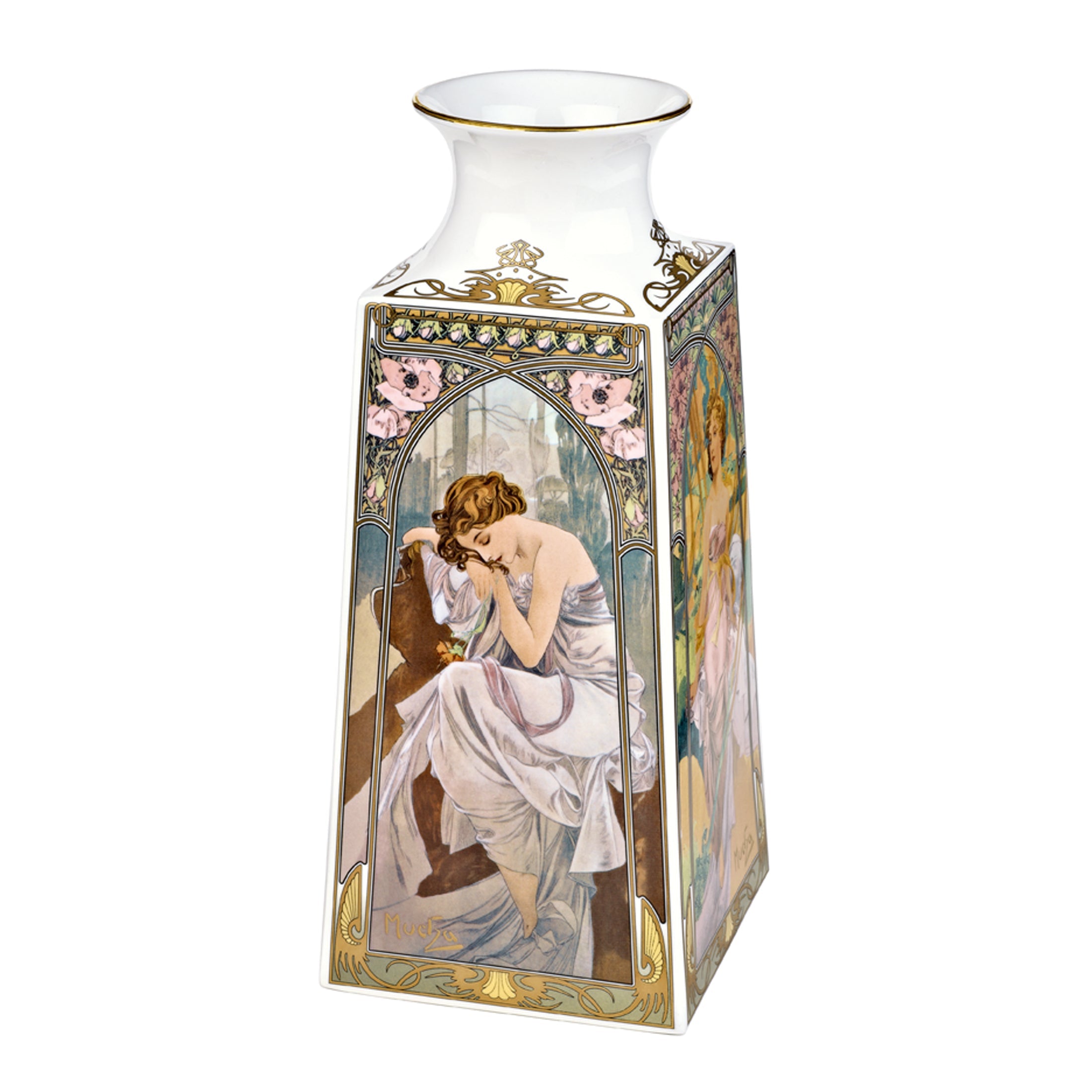 Vase / Porcelain Vase Mucha Tagesz  Limited Edition