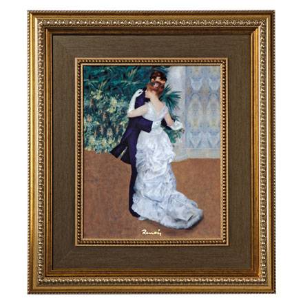 Porcelain Picture Dance In the City by Auguste Renoir