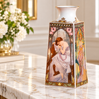 Vase / Porcelain Vase Mucha Tagesz  Limited Edition