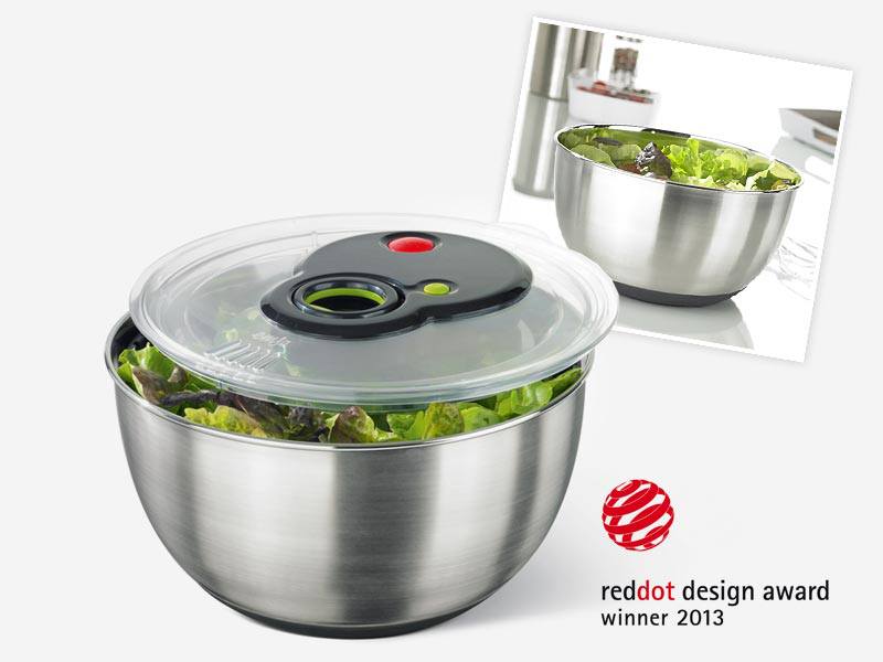 TURBOLINE salad spinner 4.5l stainless steel