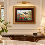 The Artists House by Claude Monet Porcelain painting