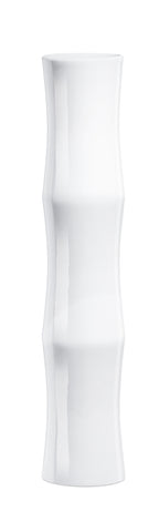 Bamboo vase 36cm , 21cm white