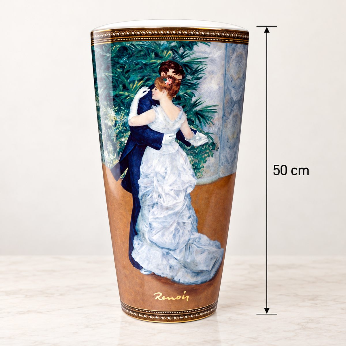 Porcelain Auguste Renoir  Dance in the City Vase 50 cm