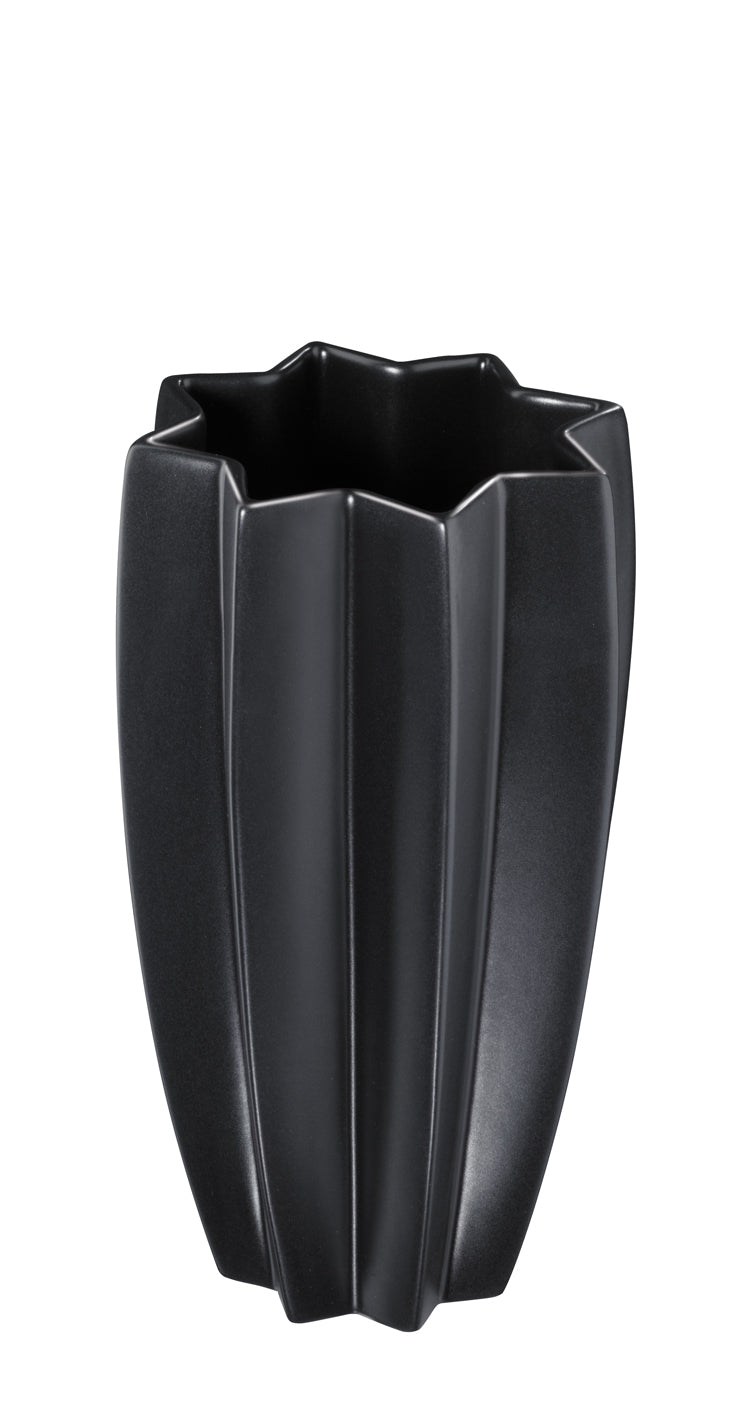 vase 35cm black/white carambola