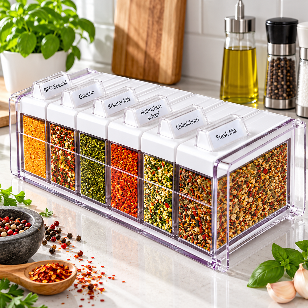 SPICE BOX Spice organizer with 6 spices