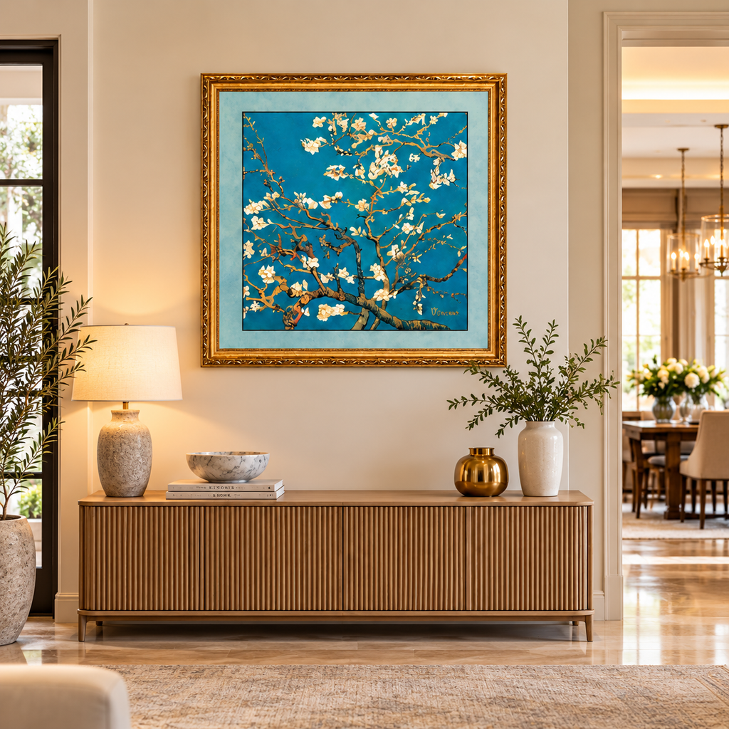 Almond Tree Porcelain Picture