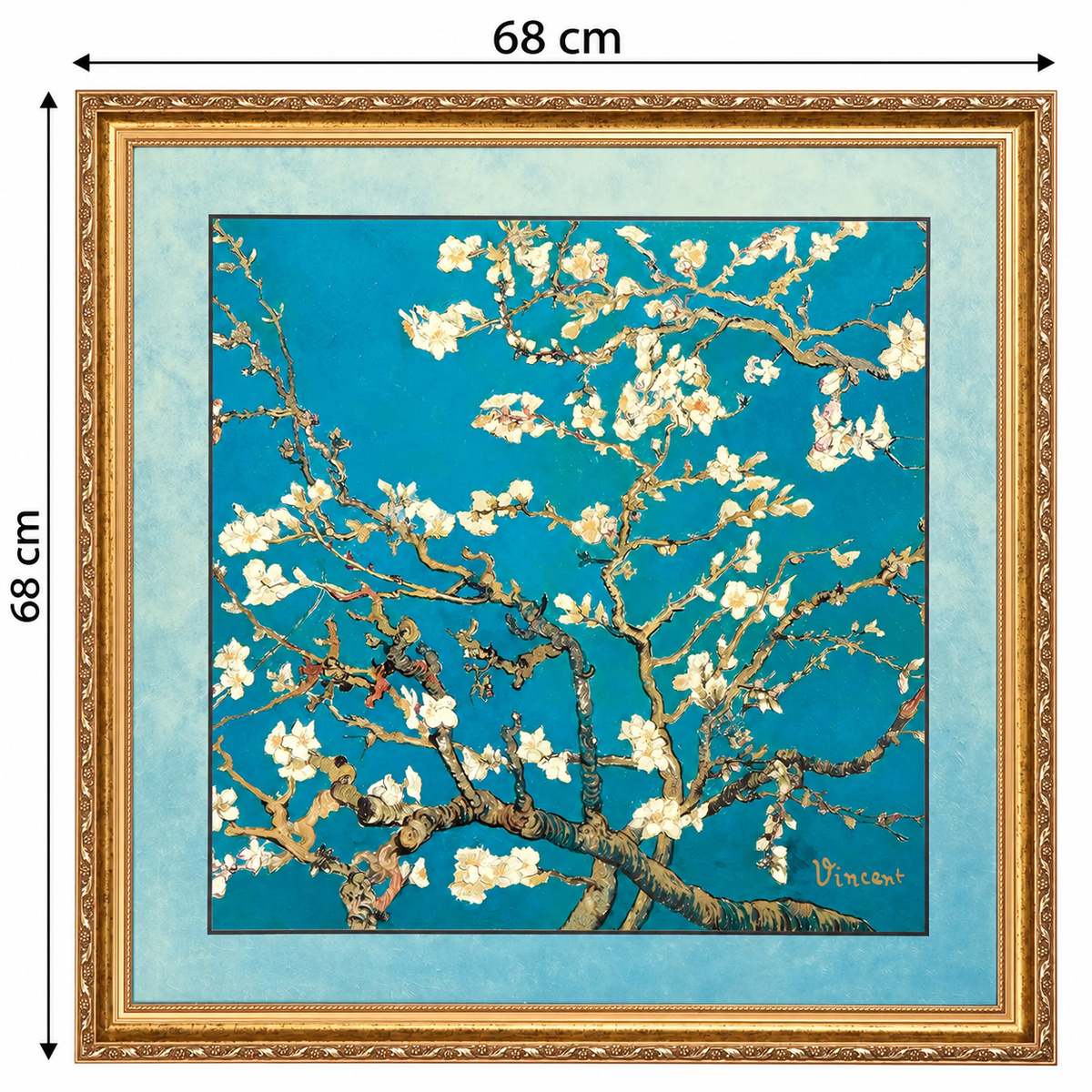 Almond Tree Porcelain Picture