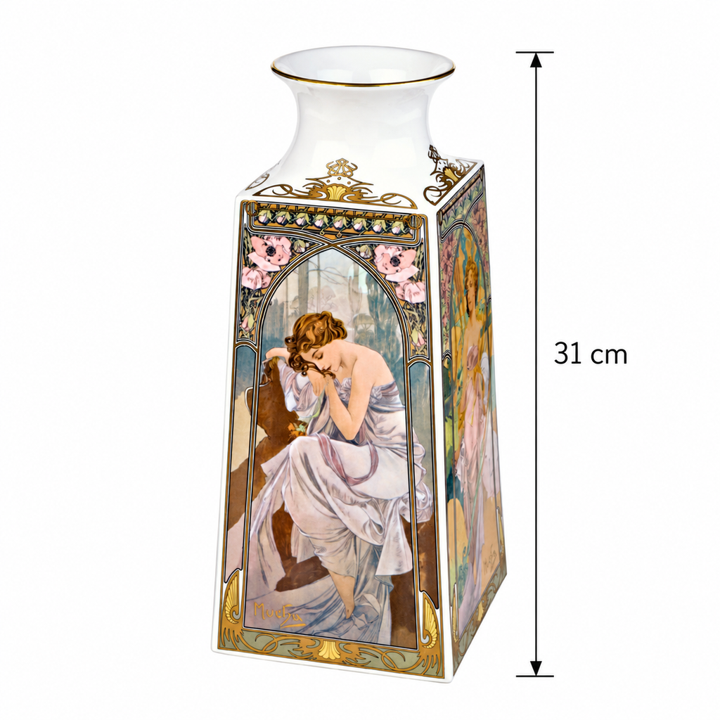 Vase / Porcelain Vase Mucha Tagesz  Limited Edition