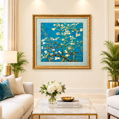 Almond Tree Porcelain Picture