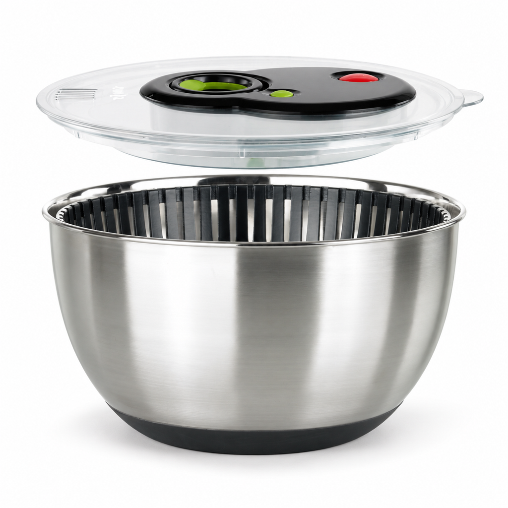 TURBOLINE salad spinner 4.5l stainless steel