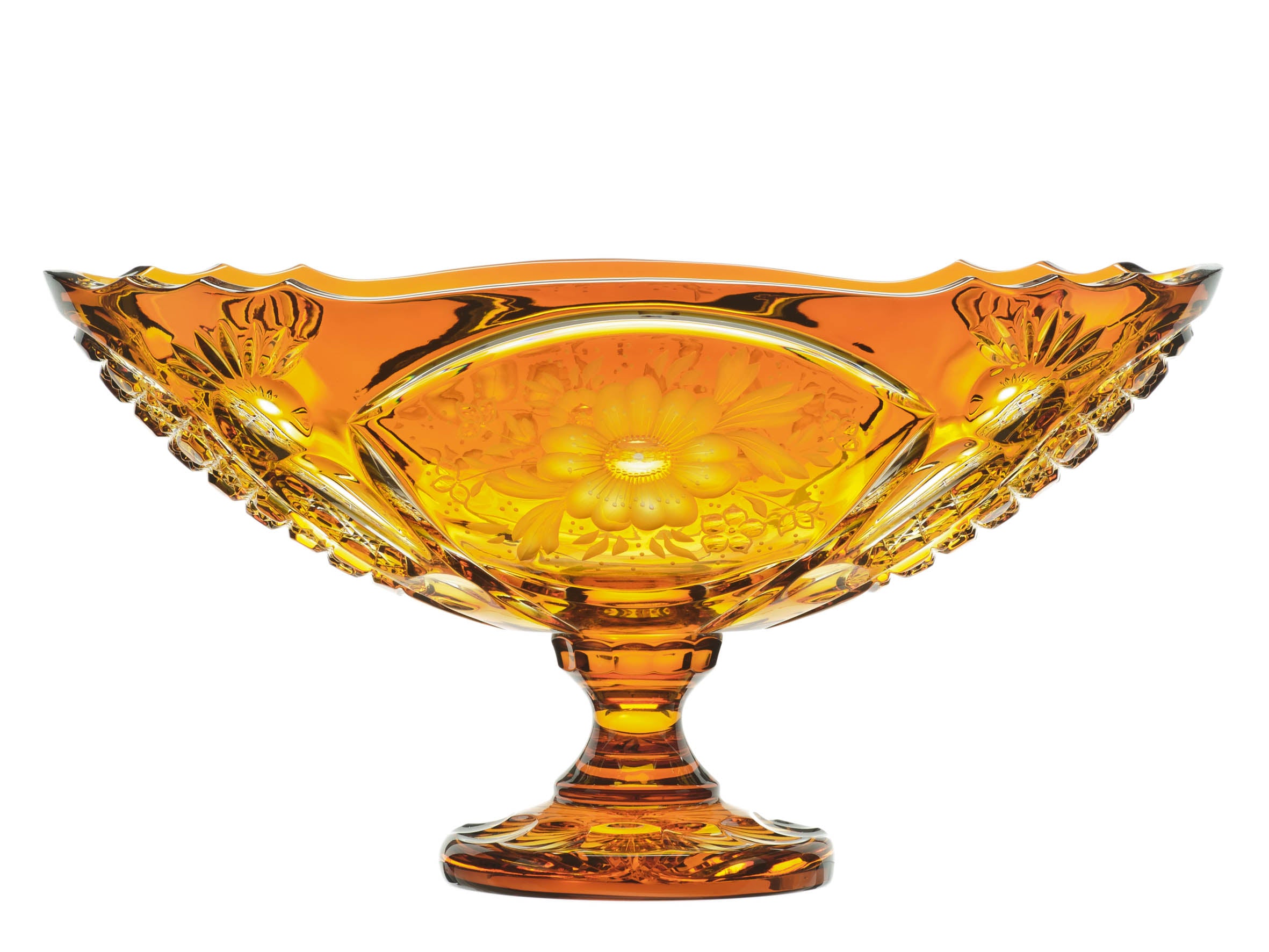 Crystal Bowl Jardinere/6111/40/Luxury/amber