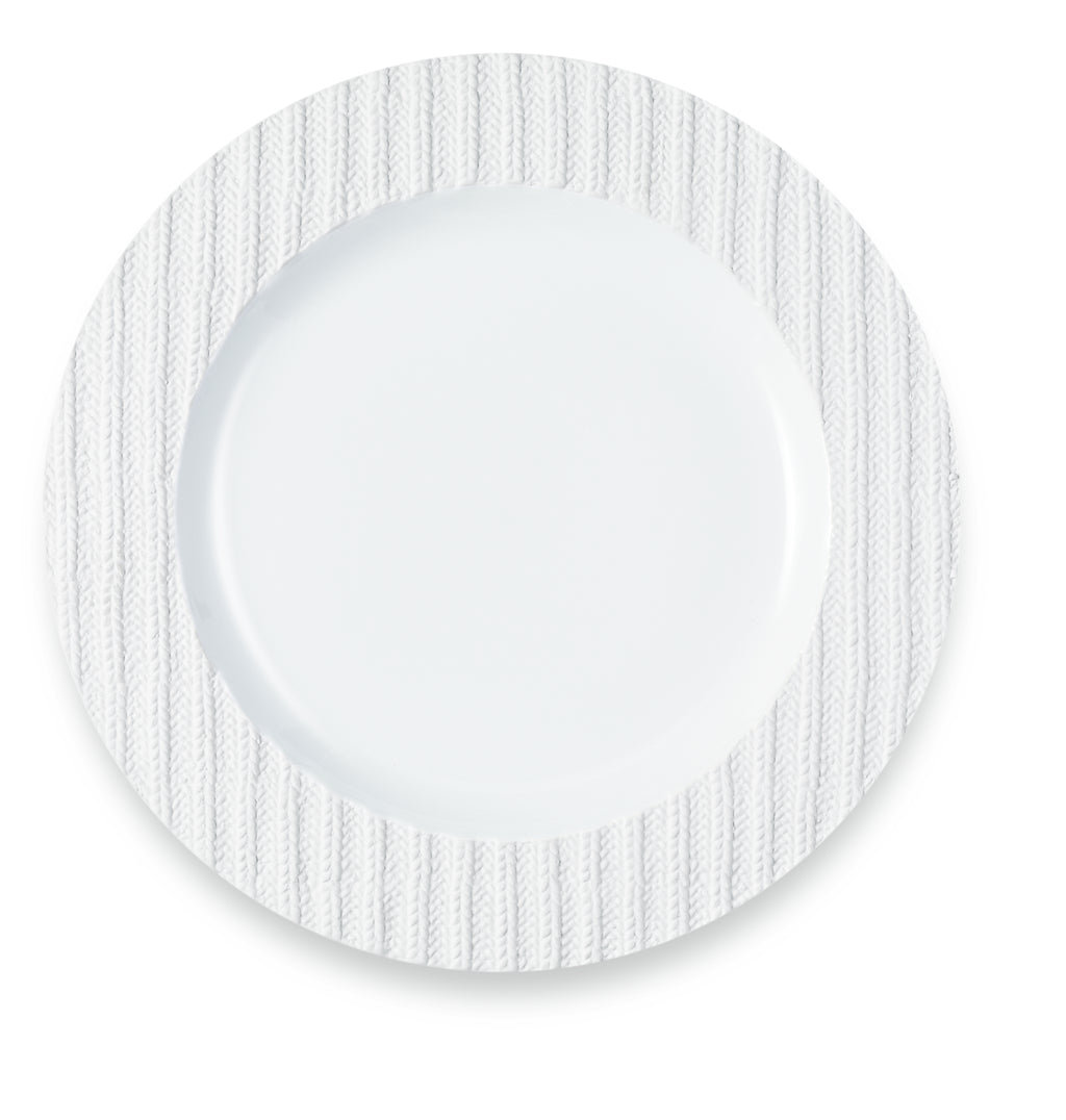 Laine Blanche porcelain with knitted relief