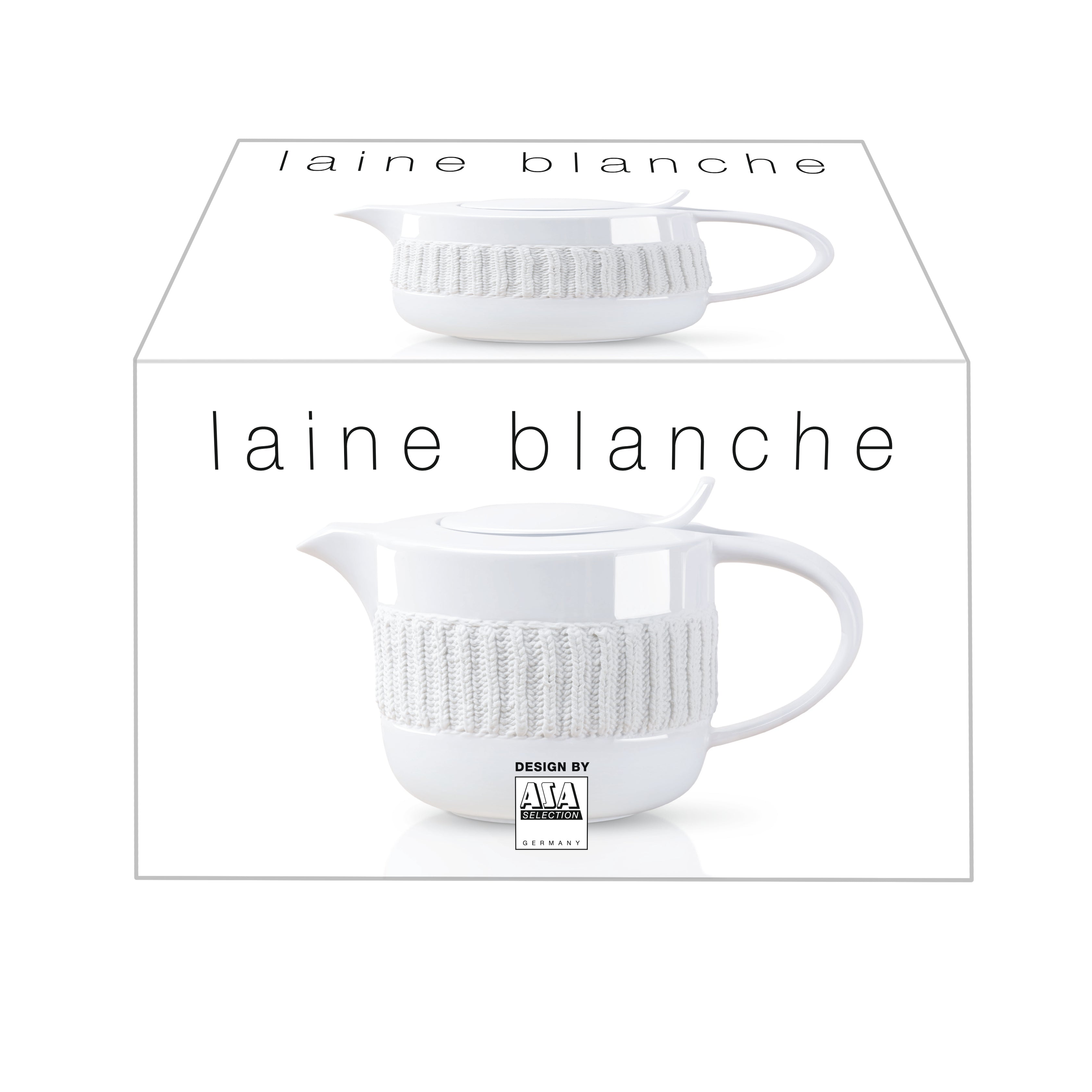 Laine Blanche porcelain with knitted relief