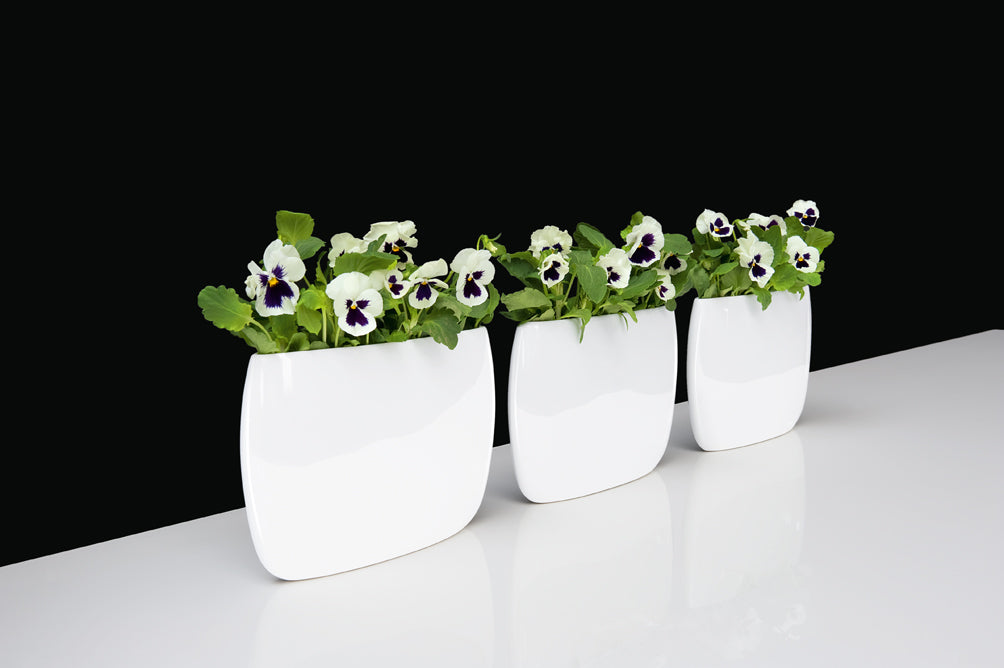 LENS & ORBIT vase 25cm, 38cm, 55cm   white