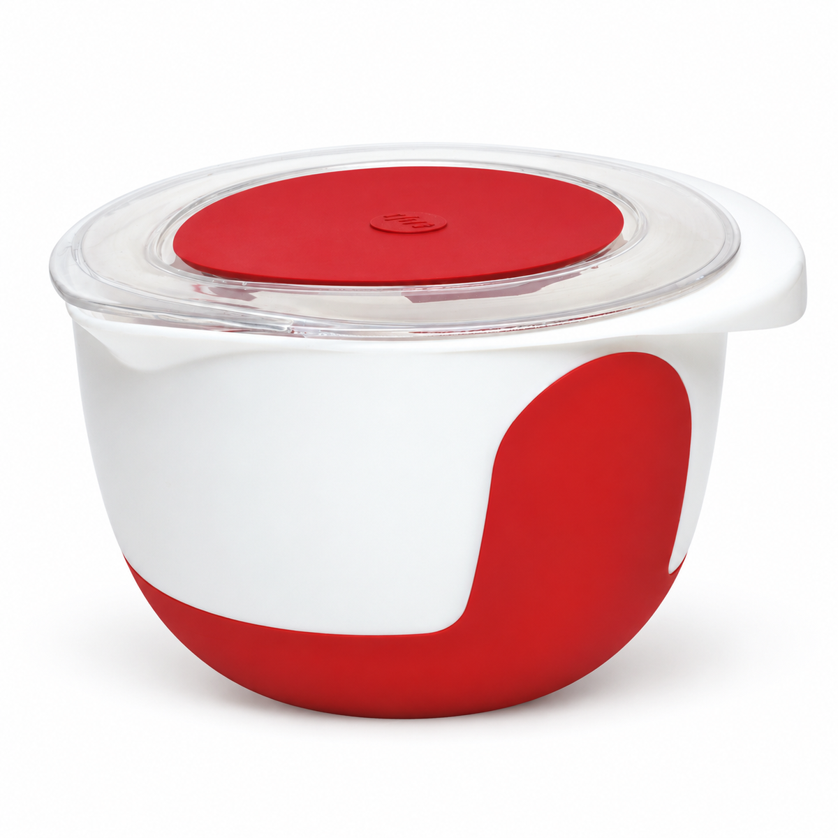 MIX & BAKE Mixing bowl 2.0 L white/red +lid