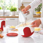 MIX & BAKE Mixing bowl 2.0 L white/red +lid