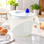 FIT & FRESH Salad spinner with scaling, transparent/white, 2.0 L 68 fl.oz.