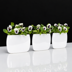 LENS & ORBIT Porcelain vase 25cm, 38cm, 55cm black