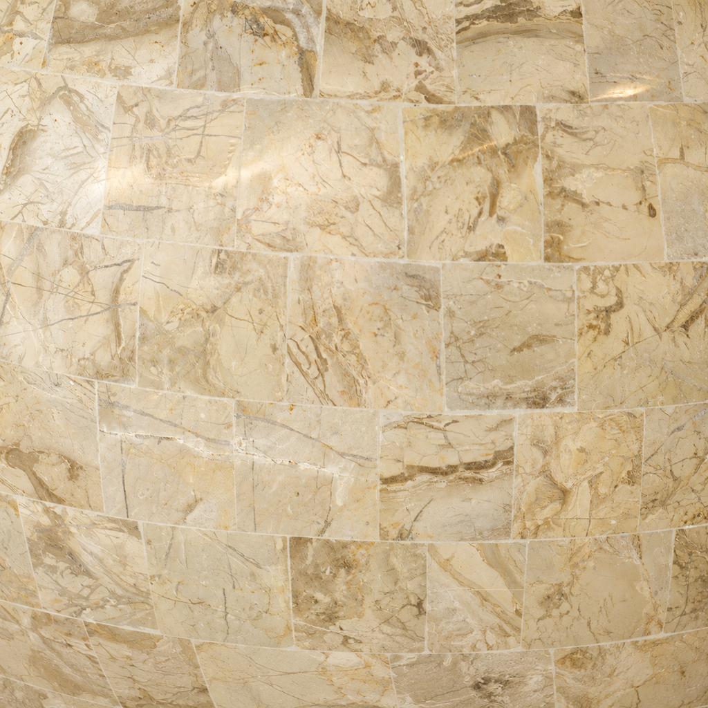 Geo  Ø 35X H 120 cm Cappuchino marble