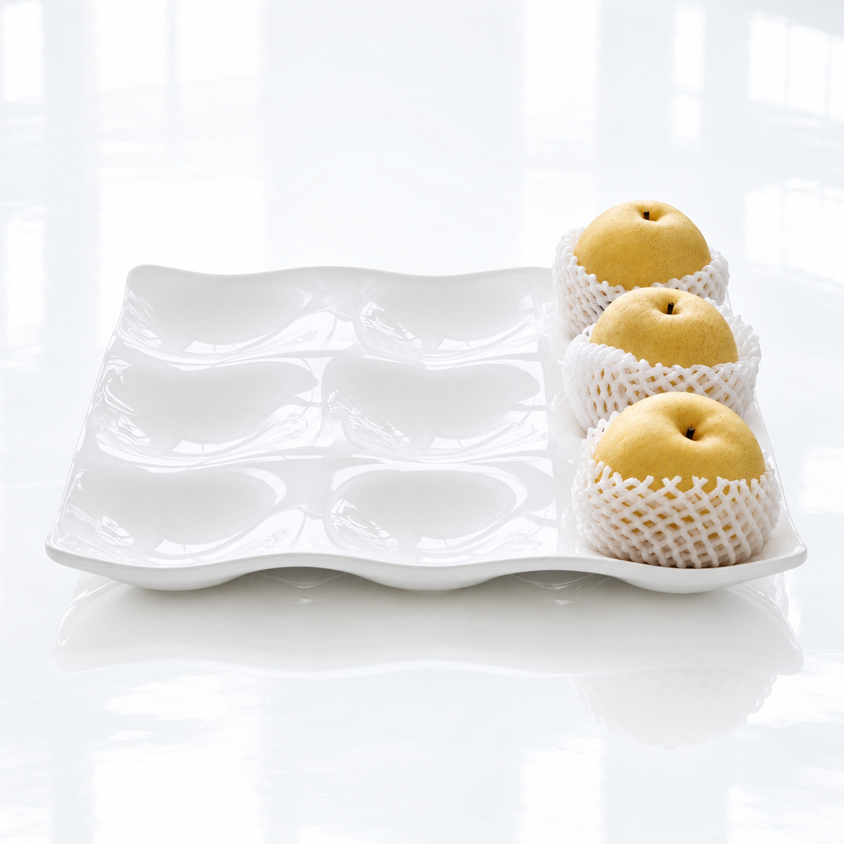 ONDA Porcelain square 9 selection dish