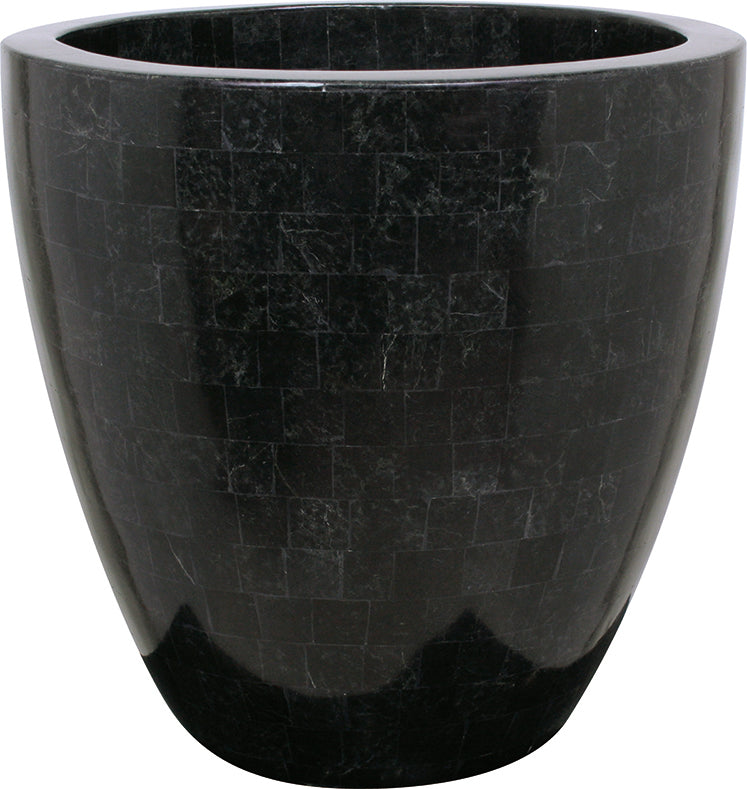 Geo cup Ø 35 X H 120 cm black polished