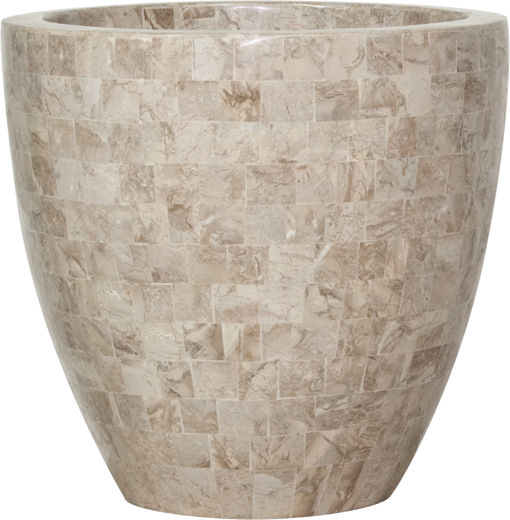 Geo  Ø 35x height 90 cm Cappuccino  Marble
