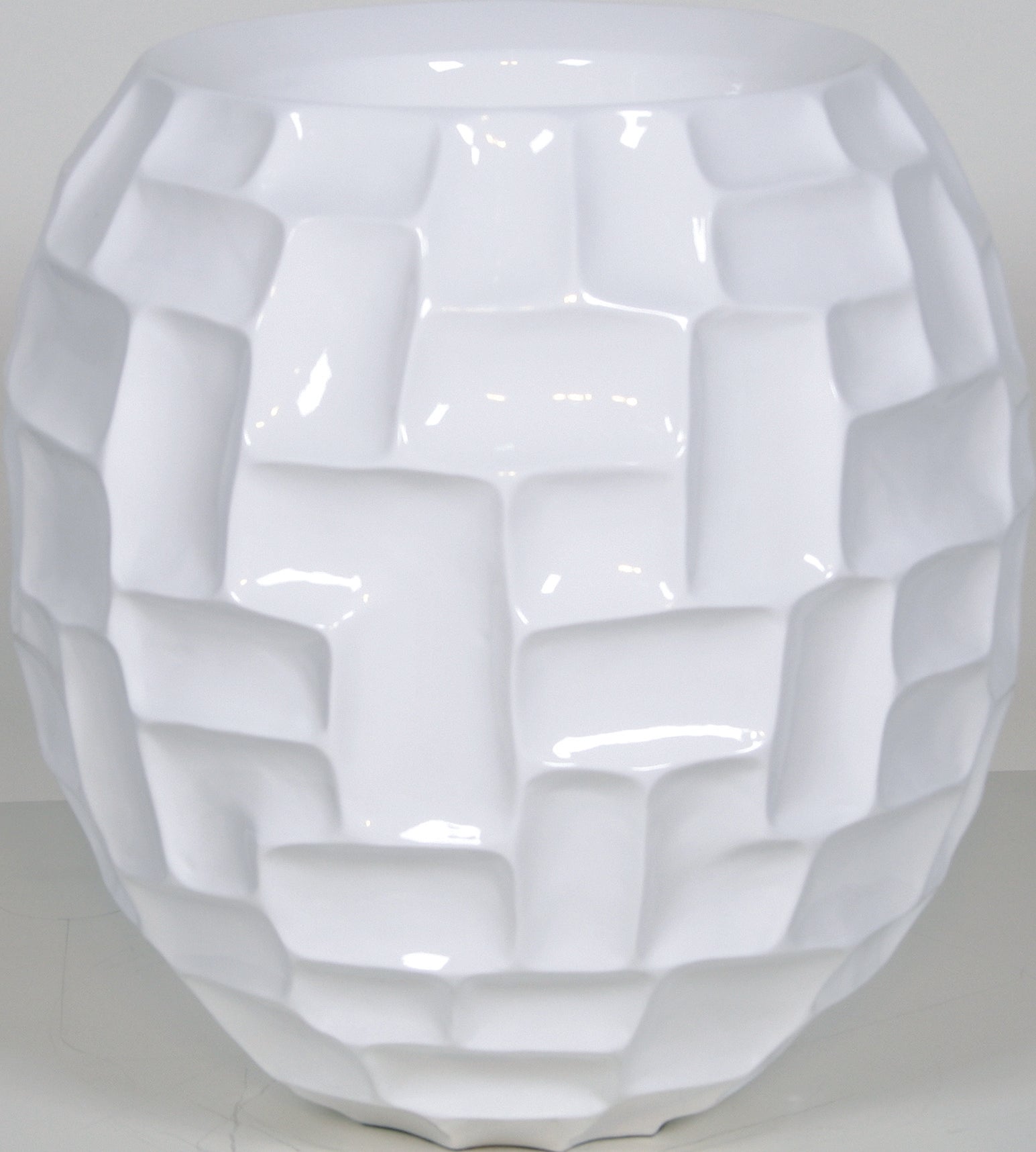 Mosaic Ball, 33cm height  33cm white