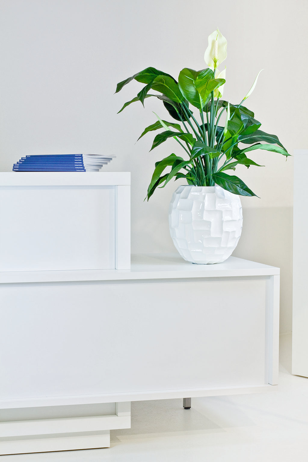 Mosaic Ball, 33cm height  33cm white