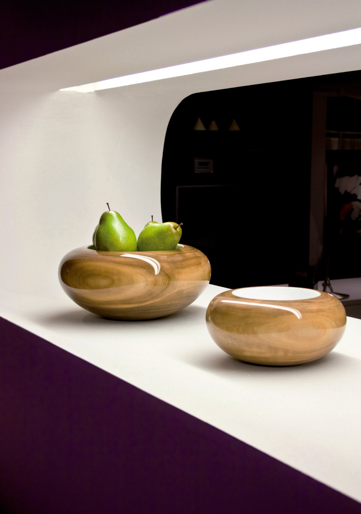 Woody Bowl , 30cm,h-14cm shiny