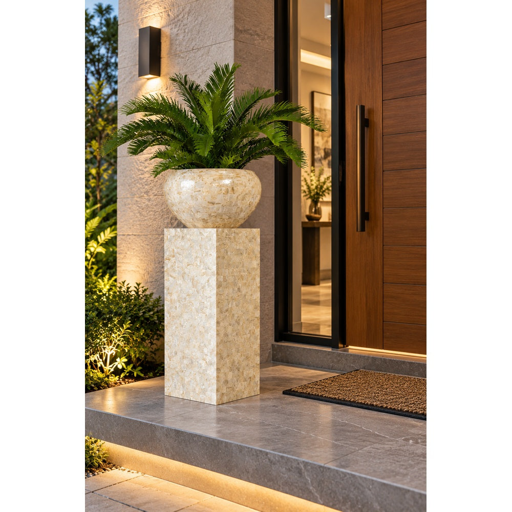 Geo  Ø 35X H 120 cm Cappuchino marble